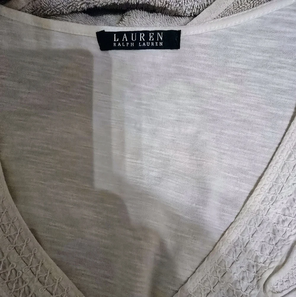 Ralph Lauren White Embroidered Top XXL - Picture 3 of 5